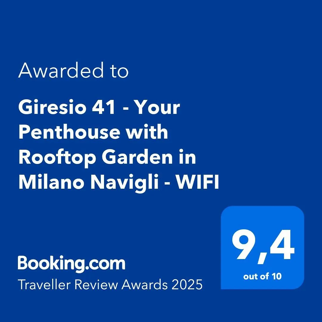 Apartment Giresio 41 - Your Penthouse With Rooftop Garden In Milano Navigli - Wifi